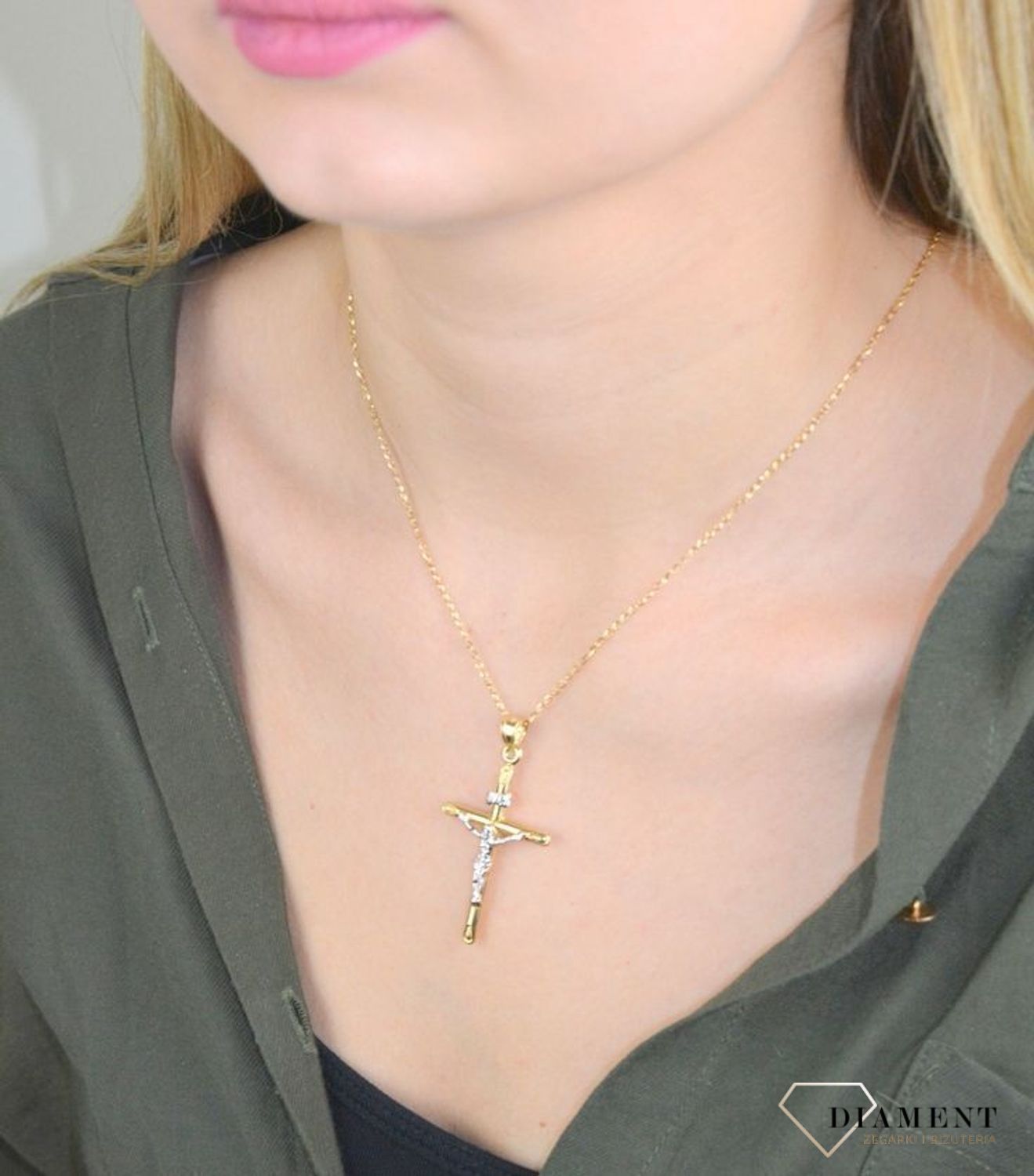 Łańcuszek srebrny pozłacany 925 ankier DIA-LAN-729338Z-40 925 1,5mm.jpg